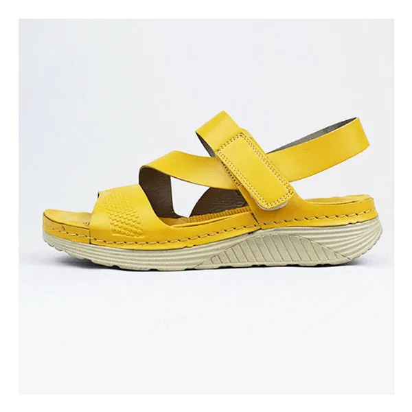 Sandale confort pour femme s011 jaune